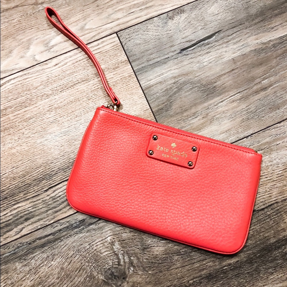 Kate Spade Peach Wristlet!